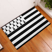 Brittany Flag Style Rubber Doormat Kentoch Mervel Eget Bezan Saotret - Wonder Print Shop