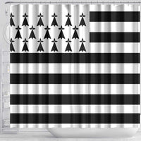 Brittany Flag Style Shower Curtain Kentoch Mervel Eget Bezan Saotret - Wonder Print Shop