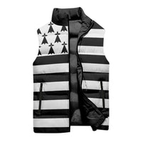 Brittany Flag Style Sleeveless Puffer Jacket Kentoch Mervel Eget Bezan Saotret - Wonder Print Shop