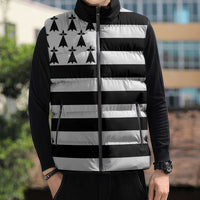 Brittany Flag Style Sleeveless Puffer Jacket Kentoch Mervel Eget Bezan Saotret - Wonder Print Shop