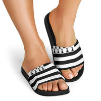 Brittany Flag Style Slide Sandals Kentoch Mervel Eget Bezan Saotret - Wonder Print Shop
