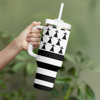 Brittany Flag Style Tumbler With Handle Kentoch Mervel Eget Bezan Saotret - Wonder Print Shop