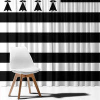 Brittany Flag Style Window Curtain Kentoch Mervel Eget Bezan Saotret - Wonder Print Shop