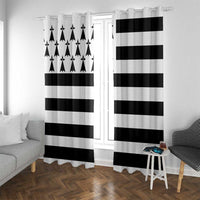 Brittany Flag Style Window Curtain Kentoch Mervel Eget Bezan Saotret - Wonder Print Shop