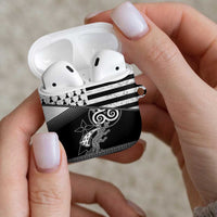Brittany Ermine Celtic AirPods Case Black Celtic Triskels - Wonder Print Shop