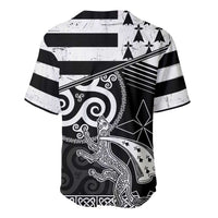 Brittany Ermine Celtic Baseball Jersey Black Celtic Triskels - Wonder Print Shop