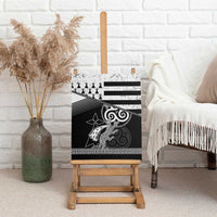 Brittany Ermine Celtic Canvas Wall Art Black Celtic Triskels - Wonder Print Shop