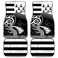 Brittany Ermine Celtic Car Mats Black Celtic Triskels - Wonder Print Shop