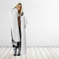 Brittany Ermine Celtic Hooded Blanket Black Celtic Triskels - Wonder Print Shop