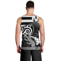 Brittany Ermine Celtic Men Tank Top Black Celtic Triskels - Wonder Print Shop