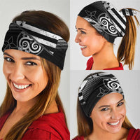 Brittany Ermine Celtic Neck Gaiter Black Celtic Triskels - Wonder Print Shop