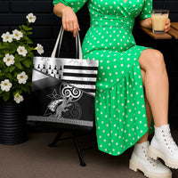 Brittany Ermine Celtic Tote Bag Black Celtic Triskels - Wonder Print Shop