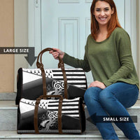Brittany Ermine Celtic Travel Bag Black Celtic Triskels - Wonder Print Shop