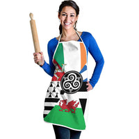 Celtic Nations Flag Apron Six Celtic Countries Heritage - Wonder Print Shop