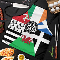 Celtic Nations Flag Apron Six Celtic Countries Heritage - Wonder Print Shop