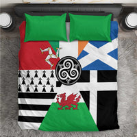 Celtic Nations Flag Bedding Set Six Celtic Countries Heritage - Wonder Print Shop