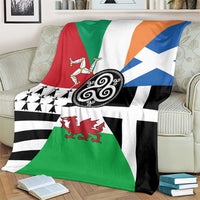 Celtic Nations Flag Blanket Six Celtic Countries Heritage - Wonder Print Shop