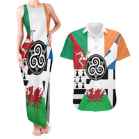 Celtic Nations Flag Couples Matching Tank Maxi Dress and Hawaiian Shirt Six Celtic Countries Heritage - Wonder Print Shop