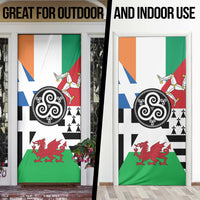 Celtic Nations Flag Door Cover Six Celtic Countries Heritage - Wonder Print Shop