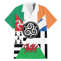 Celtic Nations Flag Family Matching Off Shoulder Maxi Dress and Hawaiian Shirt Six Celtic Countries Heritage - Wonder Print Shop