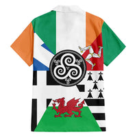 Celtic Nations Flag Family Matching Off Shoulder Maxi Dress and Hawaiian Shirt Six Celtic Countries Heritage - Wonder Print Shop