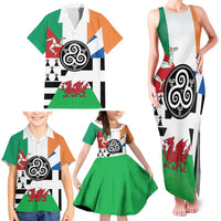 Celtic Nations Flag Family Matching Tank Maxi Dress and Hawaiian Shirt Six Celtic Countries Heritage - Wonder Print Shop