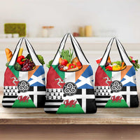 Celtic Nations Flag Grocery Bag Six Celtic Countries Heritage - Wonder Print Shop