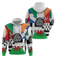 Celtic Nations Flag Hoodie Six Celtic Countries Heritage - Wonder Print Shop