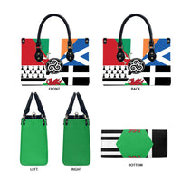 Celtic Nations Flag Leather Bag Six Celtic Countries Heritage - Wonder Print Shop