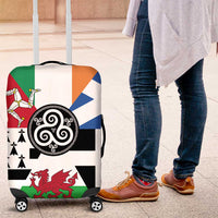 Celtic Nations Flag Luggage Cover Six Celtic Countries Heritage - Wonder Print Shop