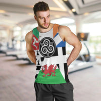 Celtic Nations Flag Men Tank Top Six Celtic Countries Heritage - Wonder Print Shop