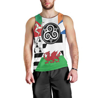 Celtic Nations Flag Men Tank Top Six Celtic Countries Heritage - Wonder Print Shop