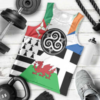 Celtic Nations Flag Men Tank Top Six Celtic Countries Heritage - Wonder Print Shop