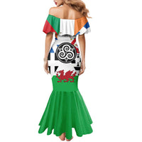 Celtic Nations Flag Mermaid Dress Six Celtic Countries Heritage - Wonder Print Shop