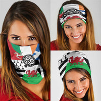 Celtic Nations Flag Neck Gaiter Six Celtic Countries Heritage - Wonder Print Shop