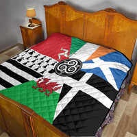 Celtic Nations Flag Quilt Six Celtic Countries Heritage - Wonder Print Shop