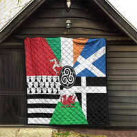 Celtic Nations Flag Quilt Six Celtic Countries Heritage - Wonder Print Shop
