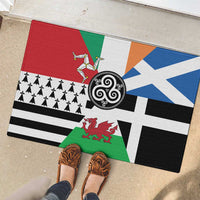 Celtic Nations Flag Rubber Doormat Six Celtic Countries Heritage - Wonder Print Shop