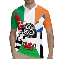 Celtic Nations Flag Rugby Jersey Six Celtic Countries Heritage - Wonder Print Shop