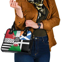 Celtic Nations Flag Shoulder Handbag Six Celtic Countries Heritage - Wonder Print Shop