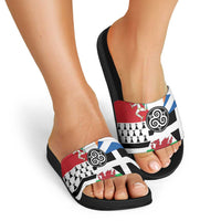 Celtic Nations Flag Slide Sandals Six Celtic Countries Heritage - Wonder Print Shop