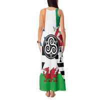 Celtic Nations Flag Tank Maxi Dress Six Celtic Countries Heritage - Wonder Print Shop