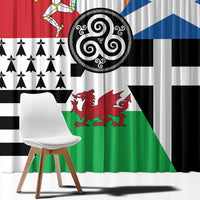 Celtic Nations Flag Window Curtain Six Celtic Countries Heritage - Wonder Print Shop
