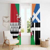 Celtic Nations Flag Window Curtain Six Celtic Countries Heritage - Wonder Print Shop