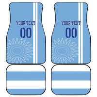 Custom Uruguay Football Car Mats Sun of May The Sky Blue - Wonder Print Shop