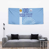 Custom Uruguay Football Tapestry Sun of May The Sky Blue - Wonder Print Shop