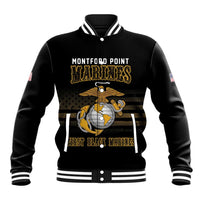 Montford Point Marines Baseball Jacket First Black Marines USMC Military - Wonder Print Shop