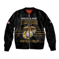 Montford Point Marines Bomber Jacket First Black Marines USMC Military - Wonder Print Shop