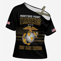 Montford Point Marines Cross Shoulder Shirt First Black Marines USMC Military - Wonder Print Shop