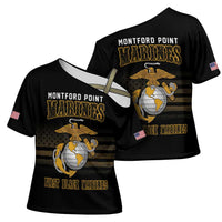 Montford Point Marines Cross Shoulder Shirt First Black Marines USMC Military - Wonder Print Shop